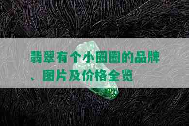 翡翠有个小圈圈的品牌、图片及价格全览