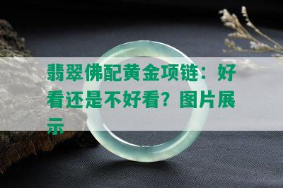 翡翠佛配黄金项链：好看还是不好看？图片展示