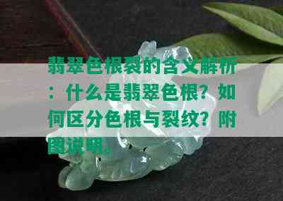 翡翠色根裂的含义解析：什么是翡翠色根？如何区分色根与裂纹？附图说明。