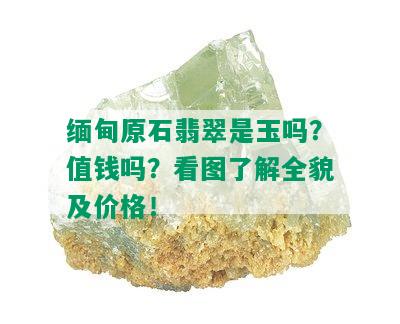 缅甸原石翡翠是玉吗？值钱吗？看图了解全貌及价格！