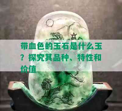 带血色的玉石是什么玉？探究其品种、特性和价值