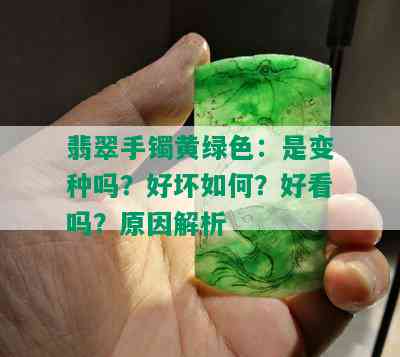 翡翠手镯黄绿色：是变种吗？好坏如何？好看吗？原因解析