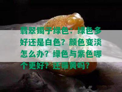 翡翠镯子绿色：绿色多好还是白色？颜色变淡怎么办？绿色与紫色哪个更好？还带黄吗？