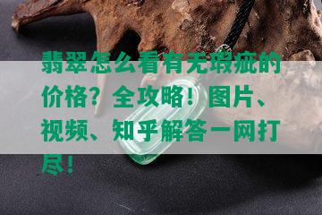 翡翠怎么看有无瑕疵的价格？全攻略！图片、视频、知乎解答一网打尽！