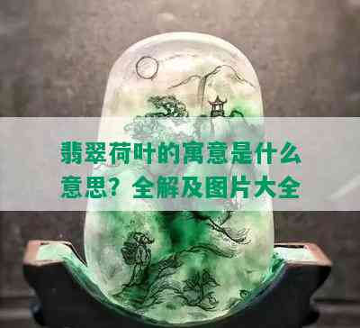 翡翠荷叶的寓意是什么意思？全解及图片大全