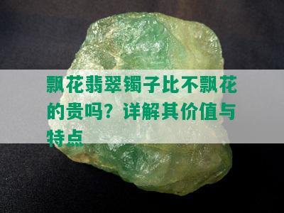 飘花翡翠镯子比不飘花的贵吗？详解其价值与特点