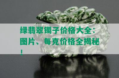 绿翡翠镯子价格大全：图片、每克价格全揭秘！