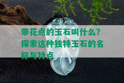 带花点的玉石叫什么？探索这种独特玉石的名称与特点