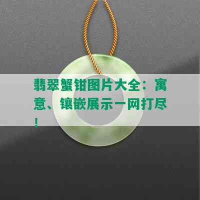 翡翠蟹钳图片大全：寓意、镶嵌展示一网打尽！