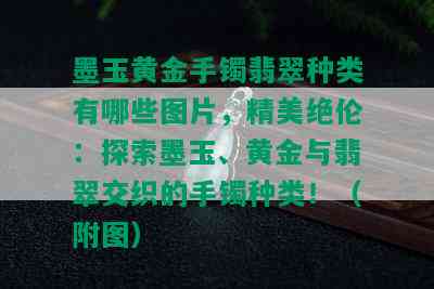 墨玉黄金手镯翡翠种类有哪些图片，精美绝伦：探索墨玉、黄金与翡翠交织的手镯种类！（附图）