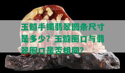 玉髓手镯翡翠圆条尺寸是多少？玉髓圈口与翡翠圈口是否相同？