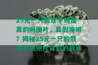 25元一只翡翠手镯是真的吗图片，真假难辨？揭秘25元一只的翡翠手镯照片背后的故事