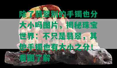 除了翡翠别的手镯也分大小吗图片，揭秘珠宝世界：不只是翡翠，其他手镯也有大小之分！看图了解