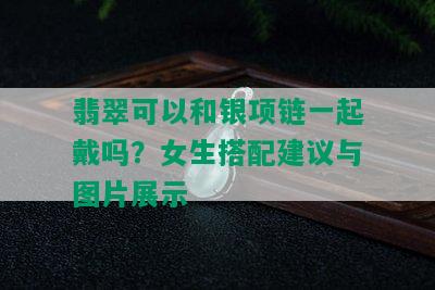 翡翠可以和银项链一起戴吗？女生搭配建议与图片展示