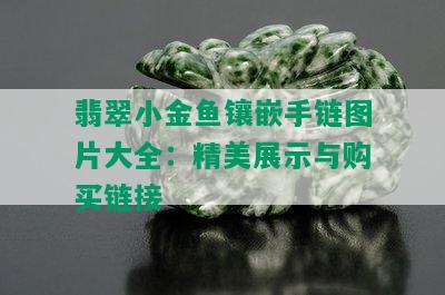 翡翠小金鱼镶嵌手链图片大全：精美展示与购买链接