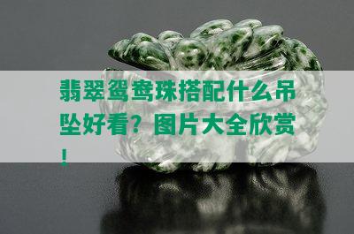 翡翠鸳鸯珠搭配什么吊坠好看？图片大全欣赏！