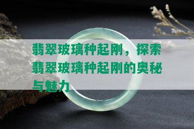 翡翠玻璃种起刚，探索翡翠玻璃种起刚的奥秘与魅力