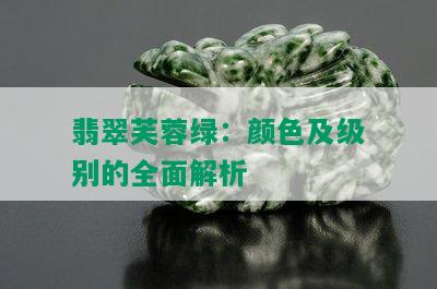 翡翠芙蓉绿：颜色及级别的全面解析