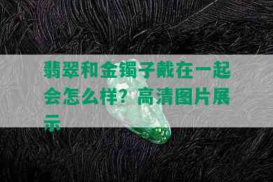 翡翠和金镯子戴在一起会怎么样？高清图片展示