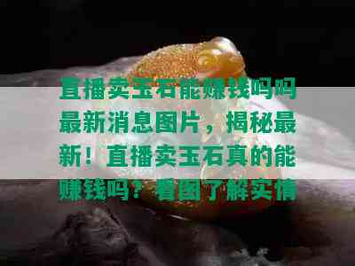 直播卖玉石能赚钱吗吗最新消息图片，揭秘最新！直播卖玉石真的能赚钱吗？看图了解实情