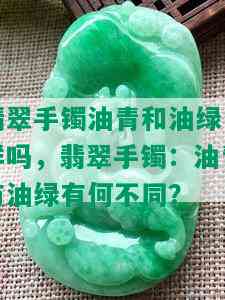 翡翠手镯油青和油绿一样吗，翡翠手镯：油青与油绿有何不同？