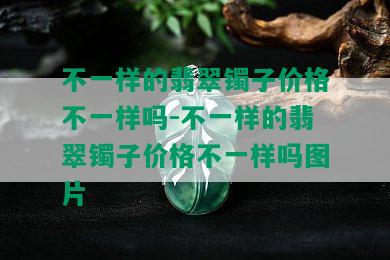 不一样的翡翠镯子价格不一样吗-不一样的翡翠镯子价格不一样吗图片