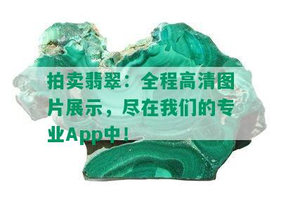 拍卖翡翠：全程高清图片展示，尽在我们的专业App中！