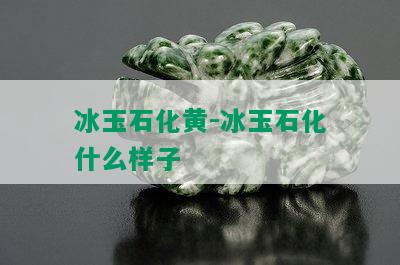 冰玉石化黄-冰玉石化什么样子