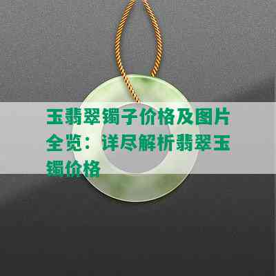 玉翡翠镯子价格及图片全览：详尽解析翡翠玉镯价格