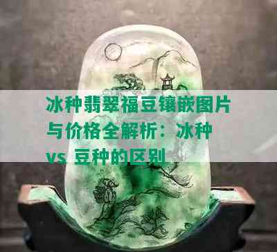 冰种翡翠福豆镶嵌图片与价格全解析：冰种 vs 豆种的区别