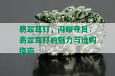 翡翠耳钉，闪耀夺目：翡翠耳钉的魅力与选购指南