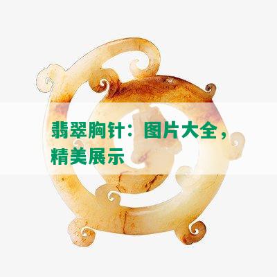 翡翠胸针：图片大全，精美展示