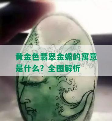 黄金色翡翠金蟾的寓意是什么？全图解析