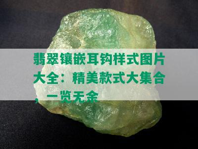 翡翠镶嵌耳钩样式图片大全：精美款式大集合，一览无余