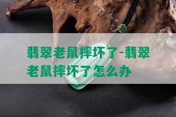 翡翠老鼠摔坏了-翡翠老鼠摔坏了怎么办