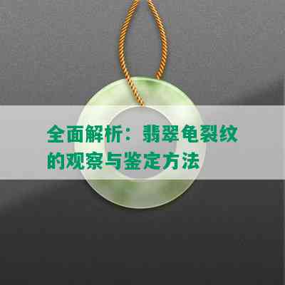 全面解析：翡翠龟裂纹的观察与鉴定方法