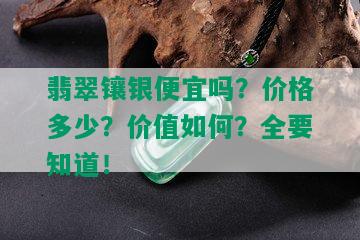 翡翠镶银便宜吗？价格多少？价值如何？全要知道！