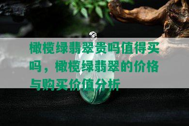 橄榄绿翡翠贵吗值得买吗，橄榄绿翡翠的价格与购买价值分析