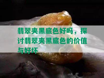 翡翠夹黑底色好吗，探讨翡翠夹黑底色的价值与好坏