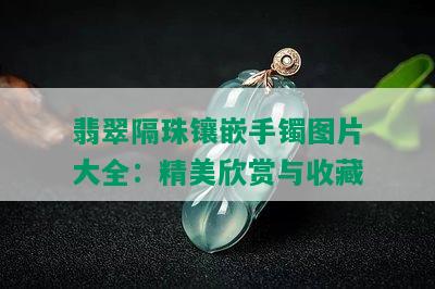 翡翠隔珠镶嵌手镯图片大全：精美欣赏与收藏