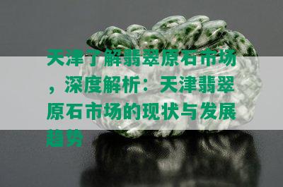 天津了解翡翠原石市场，深度解析：天津翡翠原石市场的现状与发展趋势