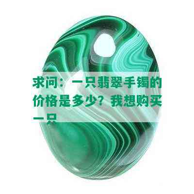 求问：一只翡翠手镯的价格是多少？我想购买一只