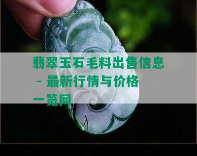 翡翠玉石毛料出售信息 - 最新行情与价格一览网