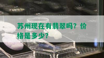 苏州现在有翡翠吗？价格是多少？