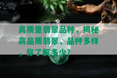 高质量翡翠品种，揭秘高品质翡翠，品种多样，你了解多少？