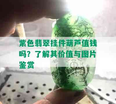 紫色翡翠挂件葫芦值钱吗？了解其价值与图片鉴赏