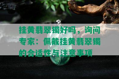 挂黄翡翠镯好吗，询问专家：佩戴挂黄翡翠镯的合适性与注意事项