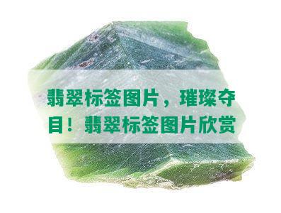 翡翠标签图片，璀璨夺目！翡翠标签图片欣赏