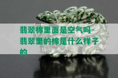 翡翠棉里面是空气吗-翡翠里的棉是什么样子的