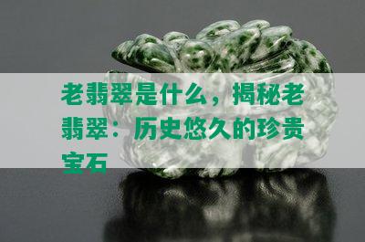 老翡翠是什么，揭秘老翡翠：历史悠久的珍贵宝石